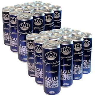 Água Mineral Sem Gás Acquissima Lata 350ml Pack 24 Unidades 2 Fardos ...