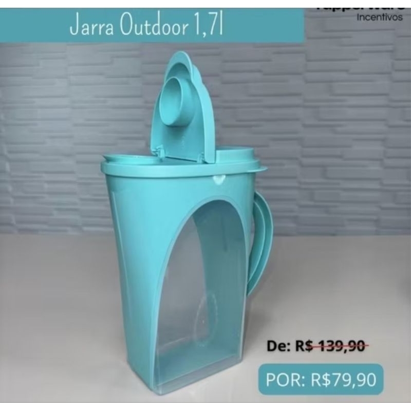 TUPPERWARE JARRA OUTDOOR 1.7 litros | Shopee Brasil
