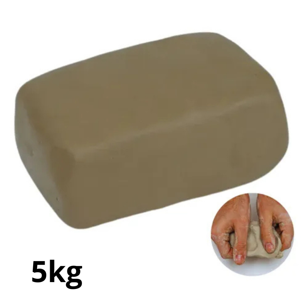 Argila Natural 1,2,3,4,5kg Escolar Artesanato Cerâmica Promoção