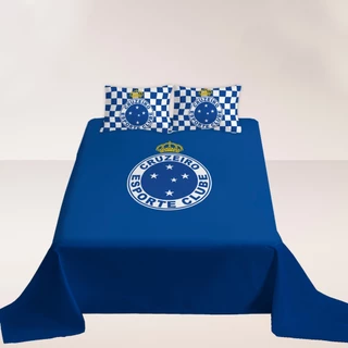Kit Jogo de Cama de Casal lençol + 2 Fronha Cruzeiro