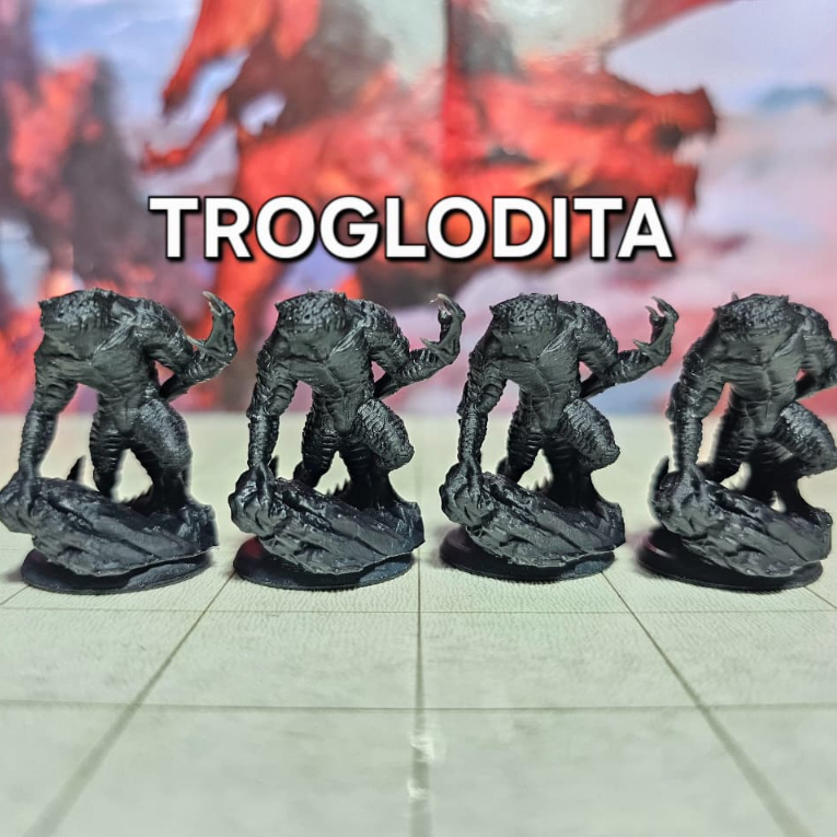 Miniatura RPG Troglodita troglodyte Criatura D&D DnD 5e One Boardgames