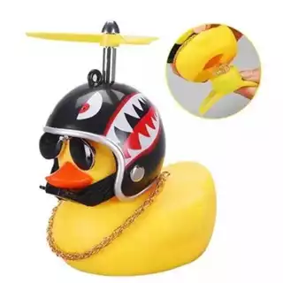 Patinho Jack da Zueira (com Led) e acessórios Pato de Borracha Enfeite Decora Bike Moto