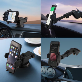 Suporte Celular Carro GPS Universal Painel e Parabrisa Ajustável Rotação 360°