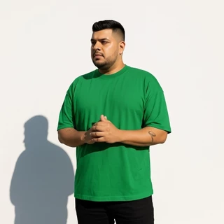 Camiseta 100% Algodão G1, G2, G3, G4 Oversized Plus Size Streetwear Veste Bem Ao Corpo