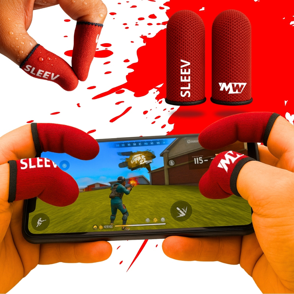 Luva de dedo gamer Anti-Suor para jogar Free Fire Pubg Luvinha game ...