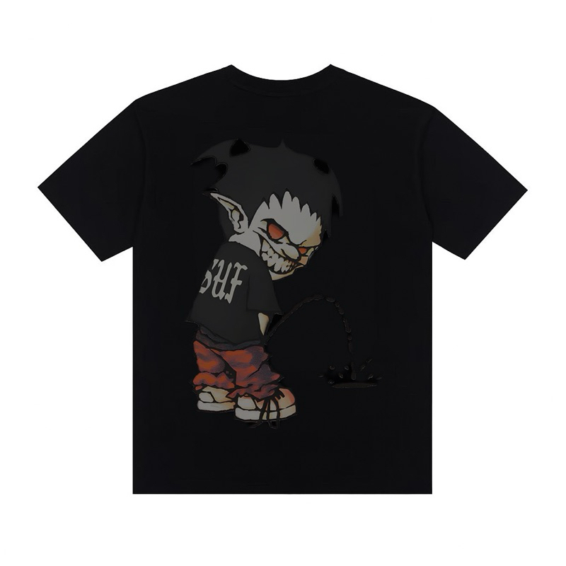 【Muu】　sugi RMBⅡ IR AL JJ FRZ Camiseta Streetwear Oversized Unissex Estampada Marca Sufgang
