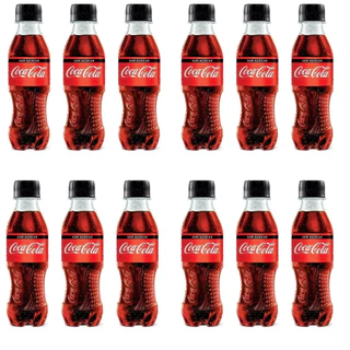 Refrigerante sem Açúcar Coca-Cola Mini Garrafa 12 Unidade 200ml Coquinha Zero