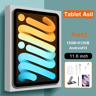 Tablet PRO 12 memória 12GB 512GB tela grande 11,6 polegadas pluggable memória livre presente tablet teclado
