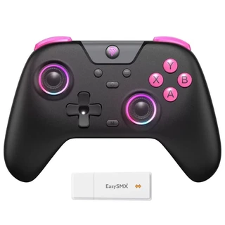 Controle Gamer EasySMX X05 Sem Fio Multiplataforma para PC, Nintendo Switch, Android e iOS - Bluetooth e Dongle USB