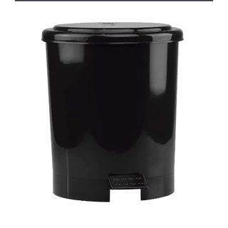 Lixeira Redonda com Pedal 7L Preta Cozinha Banheiro Lavandeira Multiuso em Oferta na Shopee