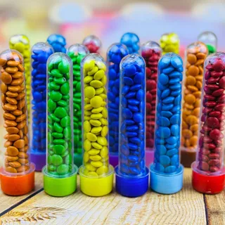 KIT 10, 20, 30, 40 E 50 TUBETES ACRÍLICO 13CM - DECORAÇÃO LEMBRANCINHAS PARA FESTA ANIVERSÁRIO OFF