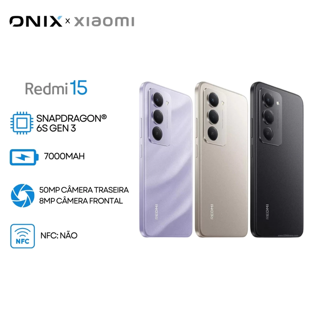 POCO M7 4G é bom e barato? Review completo com prós, contras e comparação com Redmi 15 4G Xiaomi Redmi 15 4G, Processador Snapdragon® 685, Câmera 50MP, Bateria 7000mAh, Versão Global