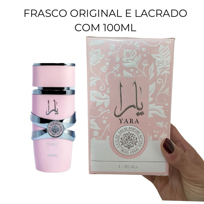 Perfume Yara Rosa Lattafa - 100ml - original e lacrado | Shopee Brasil