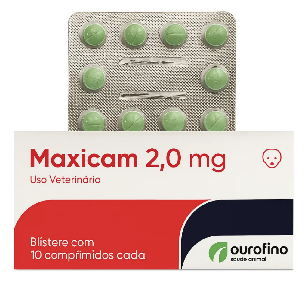 Maxicam 2mg 10 Comprimidos - Ourofino Pet | Shopee Brasil