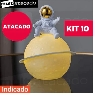 KIT até 10 Luminária Astronauta De Luz Noturna luminária de mesa luz para quarto luminária de sala