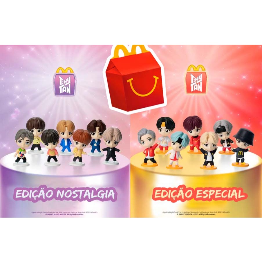Bonecos Tiny Tan K-Pop BTS 2025 - McDonald's Mc Lanche Feliz ...