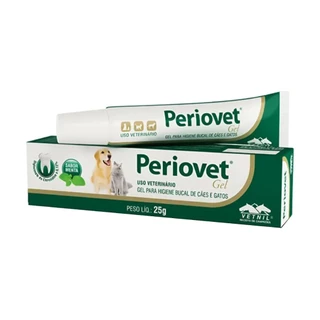 Periovet Gel Higiene Bucal Menta Pasta de Dente Pet 25g Cachorros e Gatos em Oferta na Shopee