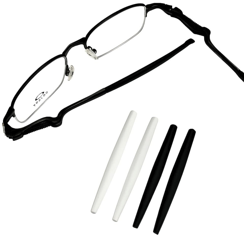 Borrachinha de oculos, ponteira de silicone antiderrapante para óculos ...
