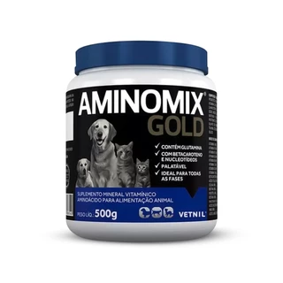 Suplemento Vitamínico Aminomix Gold Vetnil 500GRS em Oferta na Shopee