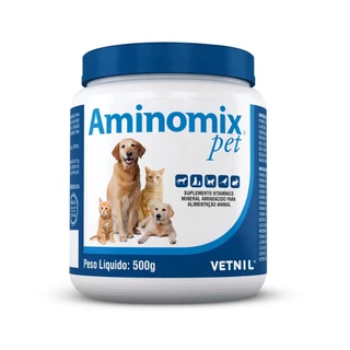 Aminomix Pet 500g  Suplemento Vitamínico Cães & Gatos - Vetnil em Oferta na Shopee