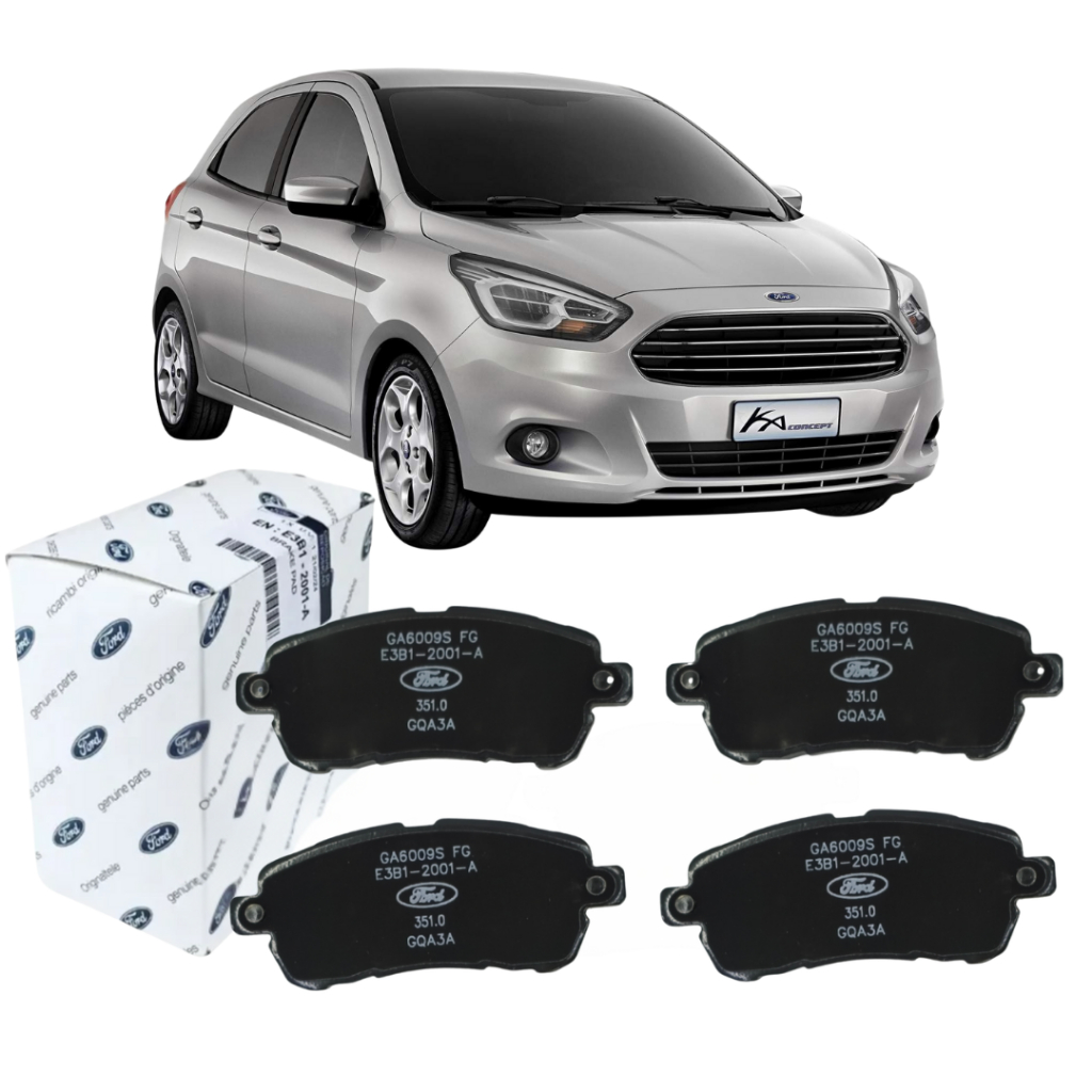 Pastilha de Freio Dianteira Ford Ka New Fiesta Original Jogo 4 Peças ...