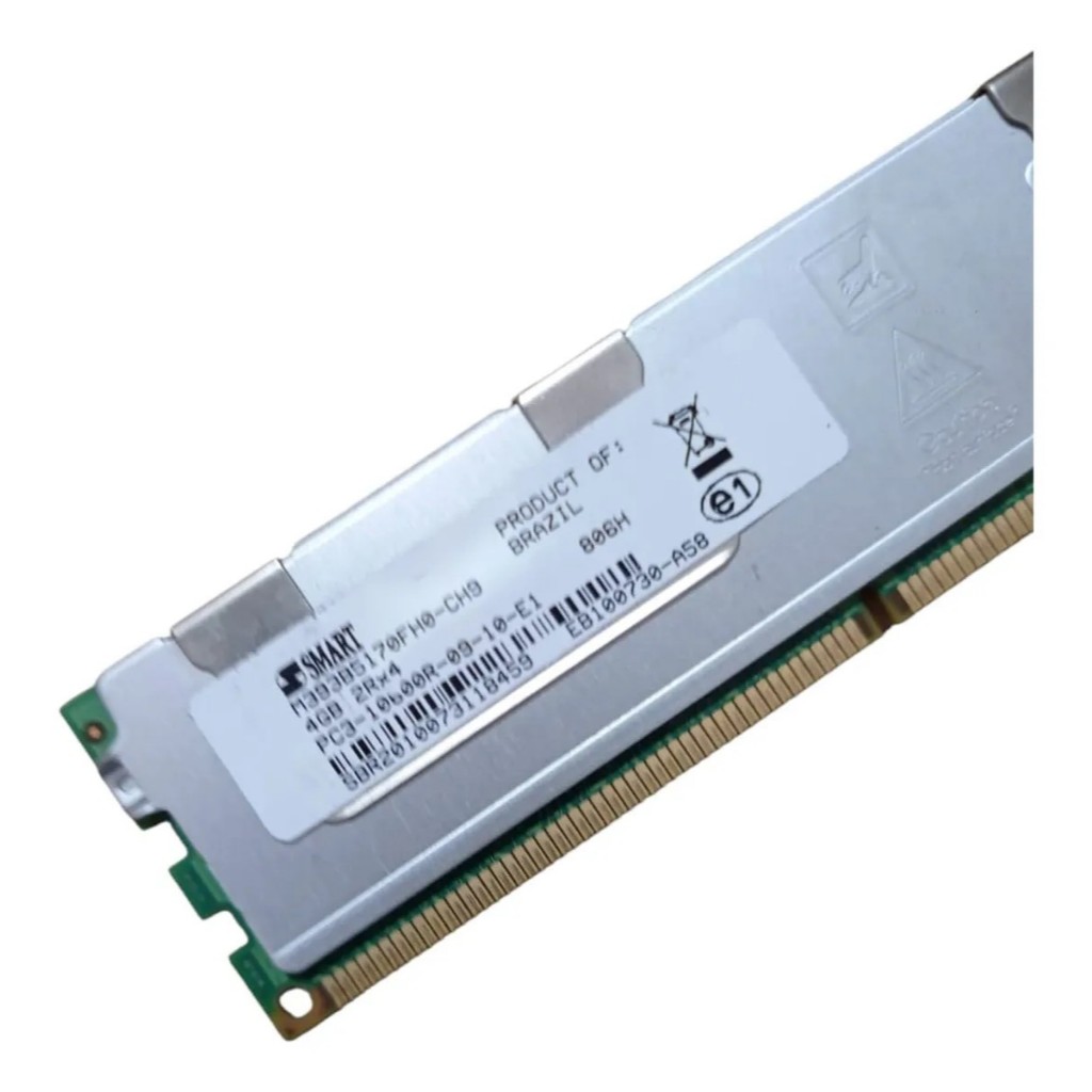 Micronサーバー用メモリー 4GB PC3-10600R DDR3　10枚 Memoria Servidor Smart PC3 10600R-09-10-E1 | Shopee Brasil