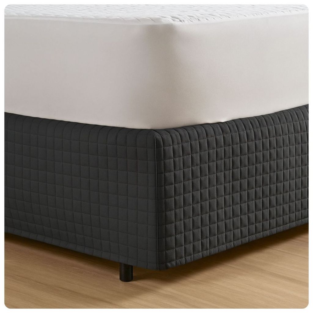 Saia Box Ultra Wave Casal Padrão 188cm x 138cm Proteção da Cama Box Preto