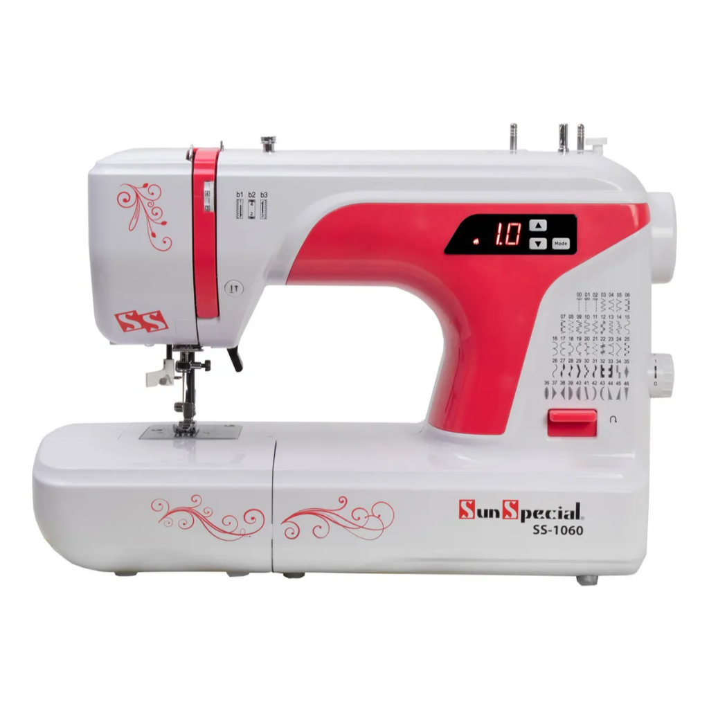Máquina De Costura Doméstica Sun Special Eletrônica 50 Pontos Costura 10 Camadas De Jeans Bivolt