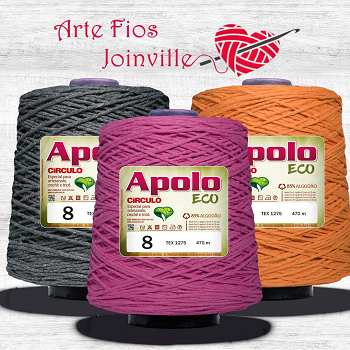 Barbante Apolo Eco Circulo N.08 600g Crochê Tapetes | Shopee Brasil