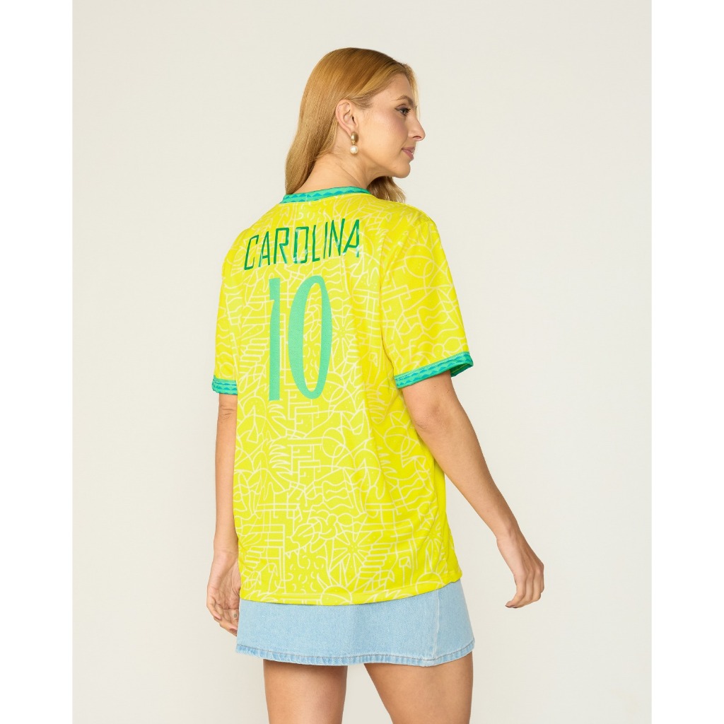 Camisa Seleção Brasileira Unissex Personalizada Copa 2026 Envio Imediato
