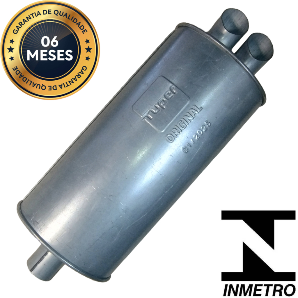 Silencioso Opcional Esportivo de Saída Dupla com Entrada 2