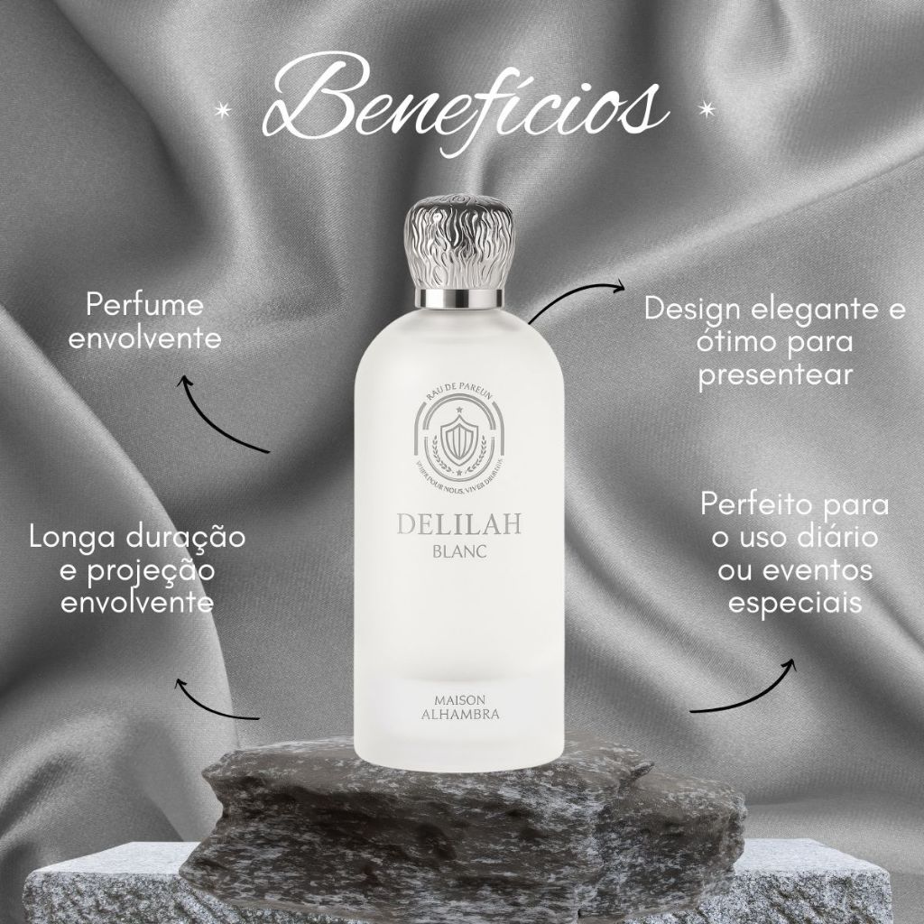 Perfume Feminino Árabe Maison Alhambra Delilah Blanc Eau de Parfum