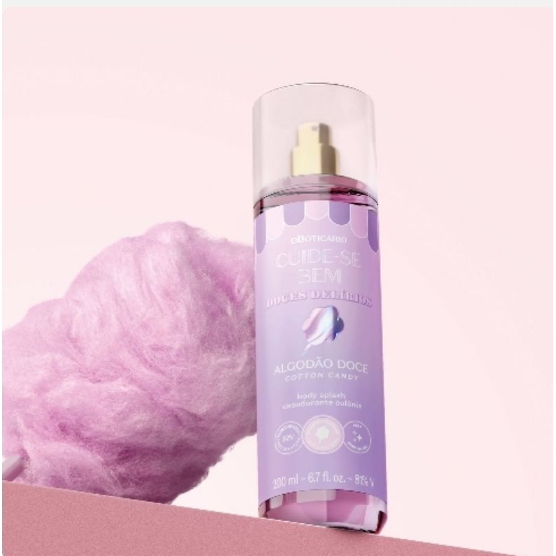 Body Splash Doces Delirio Algodão Doce Boticario