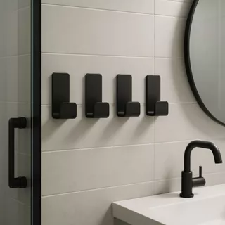 Gancho de Parede Adesivo Fita 3M Porta Toalha De Rosto