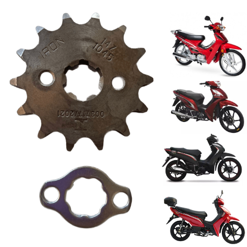 アクセサリー louie Pião Pinhão 14 Dentes + Trava e parafusos Shineray Phoenix Gold