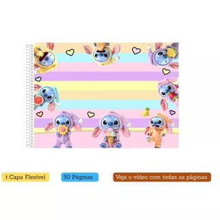 Stitch Labubu Livro de Colorir  | Coloring Book | Cute e Cozy | Edição Fofa e Divertida |Tam. A5 & A4 | 50 Paginas em Oferta na Shopee