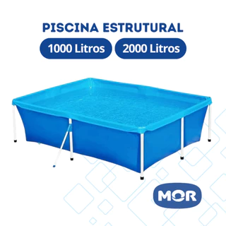 Piscina Estruturada 1000 Litros ou 2000 Litros Armação Reforçada e Lona de PVC Resistente MOR