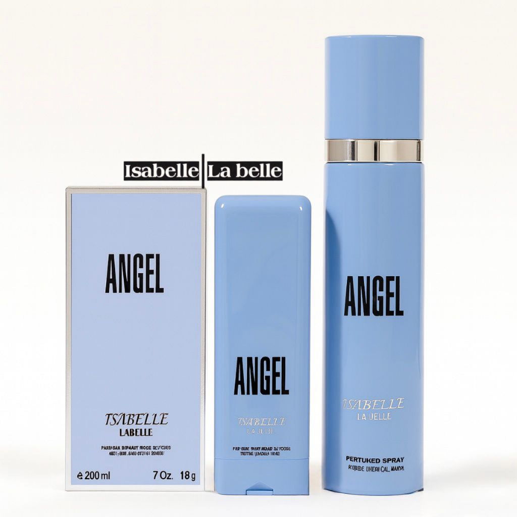 Kit Body Splash 300ml + Creme 200ml Angel Isabelle La Belle
