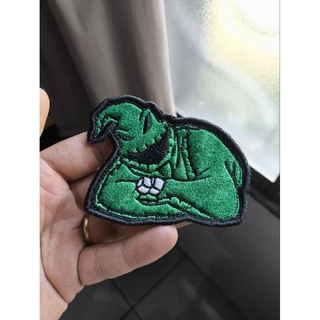Patch Bordado O Estranho Mundo de Jack – Oogie Boogie Verde – Colecionável Geek 10 cm