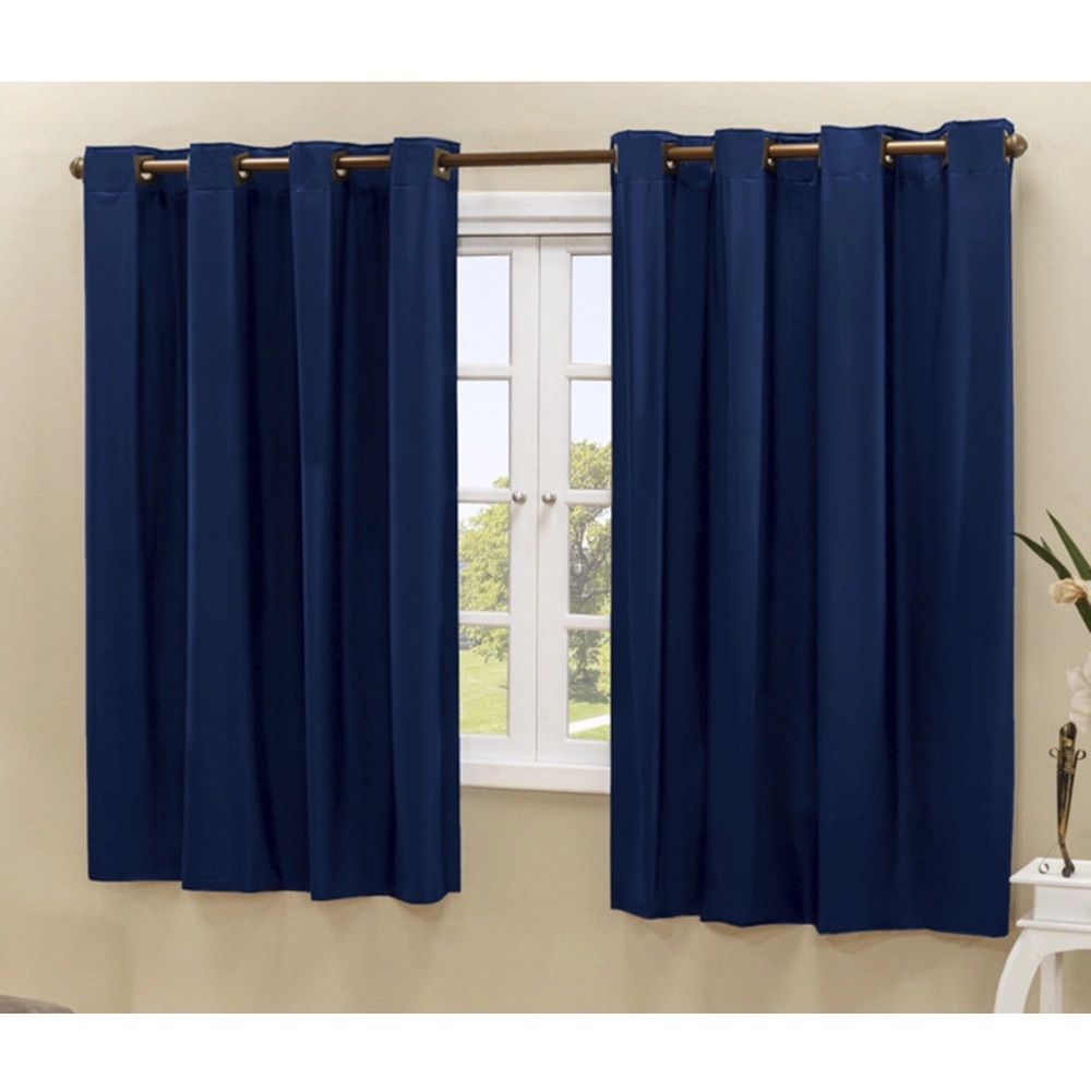 Cortina Blackout Vermelho 2,20m x 1,30m Quarto Sala Blecaute PVC corta 100 % a luz Azul Marinho
