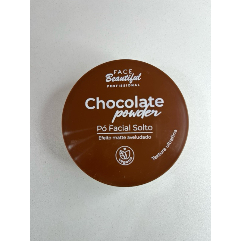 Pó solto facial de Chocolate Face Beautiful Profissional | Acabamento ...