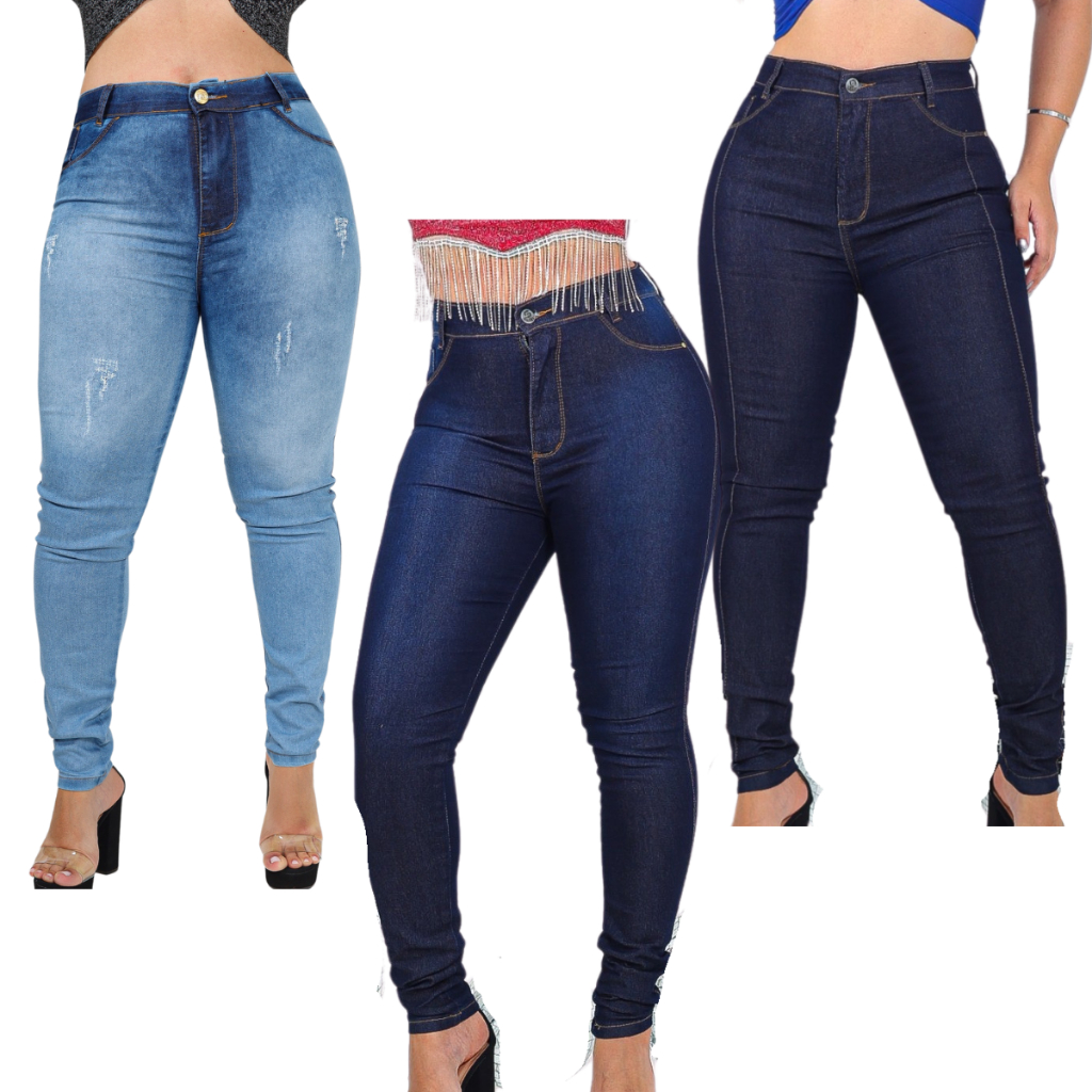 Moda Feminina CalÃ§a CÃ³s Alto Anos 80 Calça Feminina Boot Cut