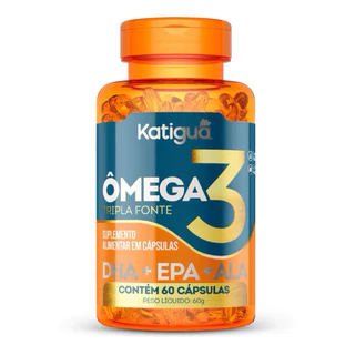 ÔMEGA 3 Tripla Fonte 1000mg 60 cápsulas Katiguá