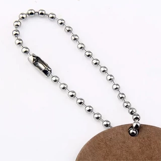 (Cores disponíveis)100-500 Corrente De Bolinha Ferro Com Canoa 10cm Tag Chaveiro em Oferta na Shopee