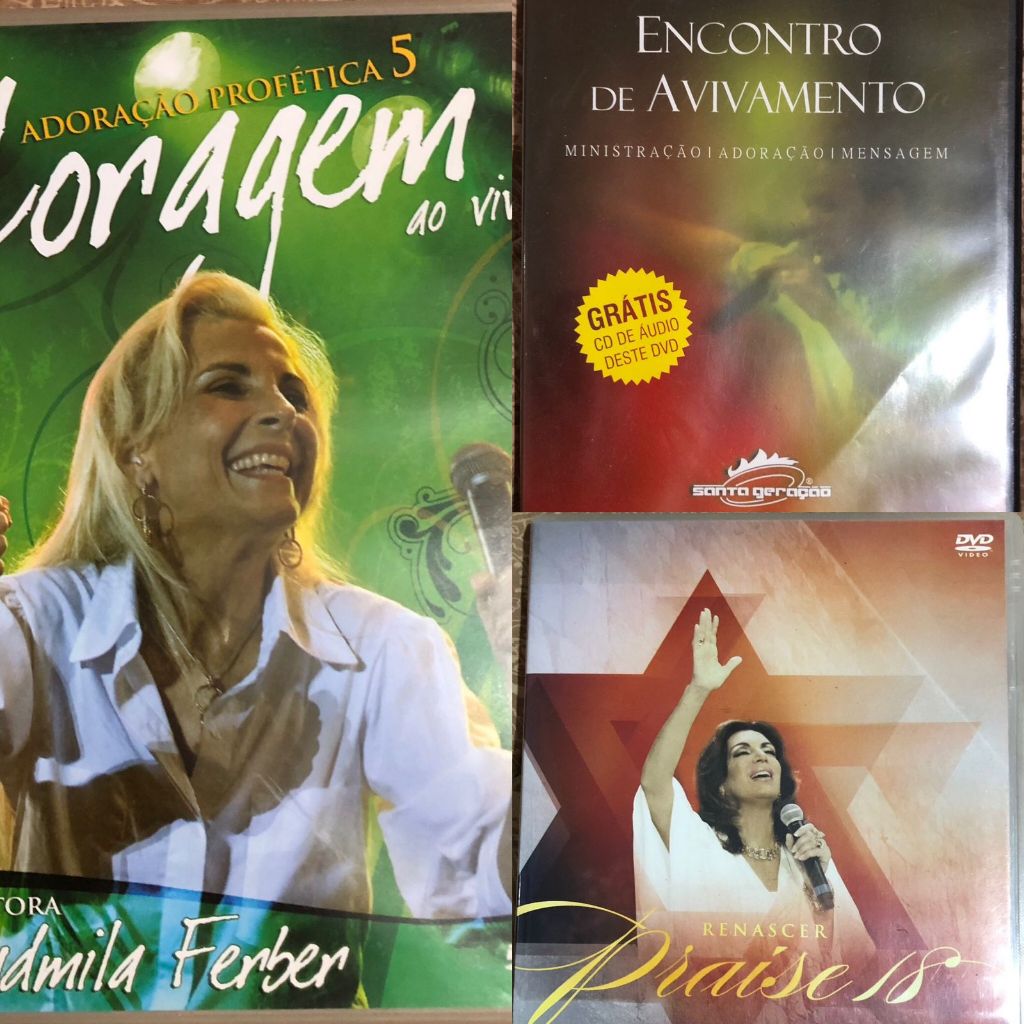DVDs Gospel - Coleção de DVDs Gospel – Shows e Pregações (Usados