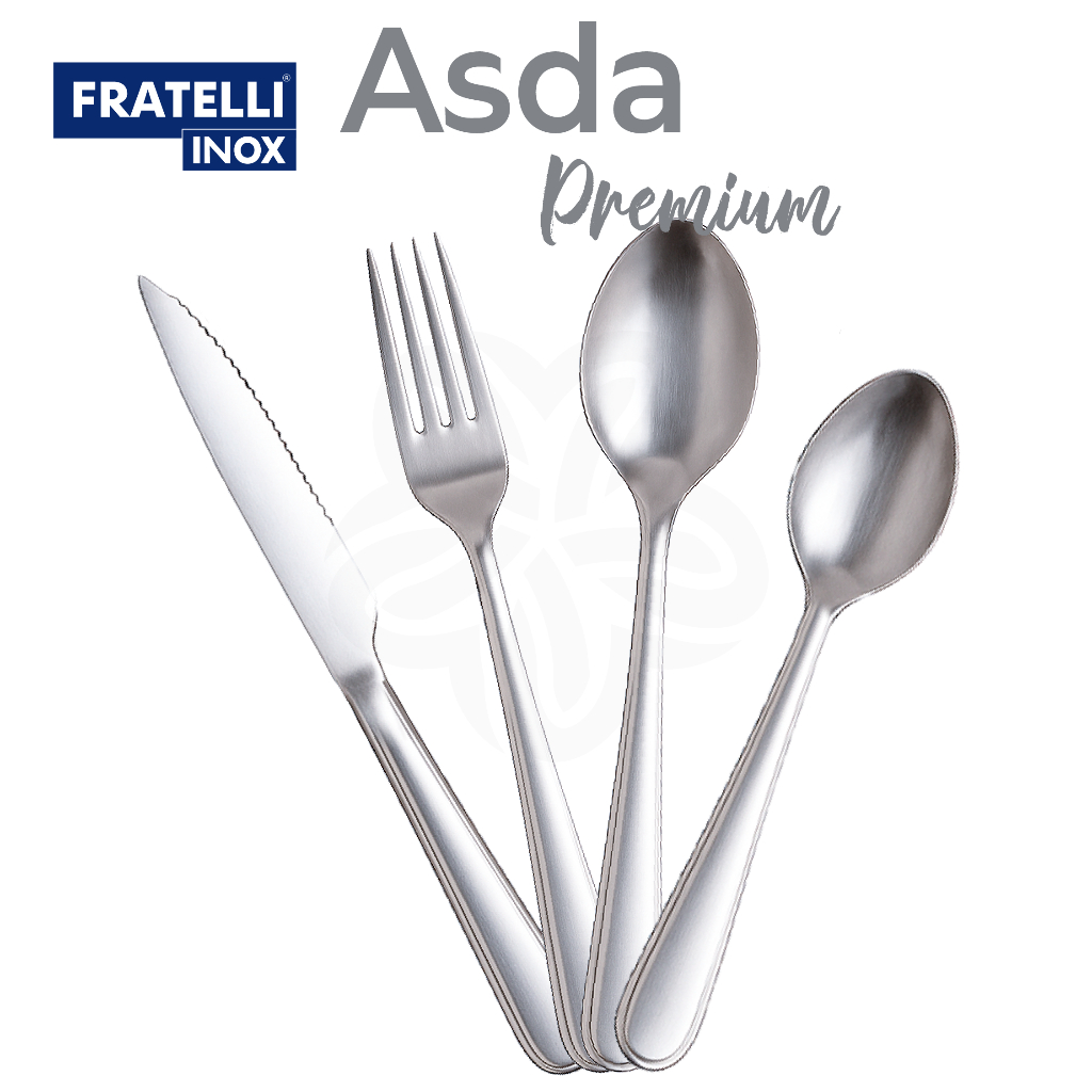 Jogo de Talheres Inox 24 Peças Faqueiro Premium Fratelli Asda | Aço ...