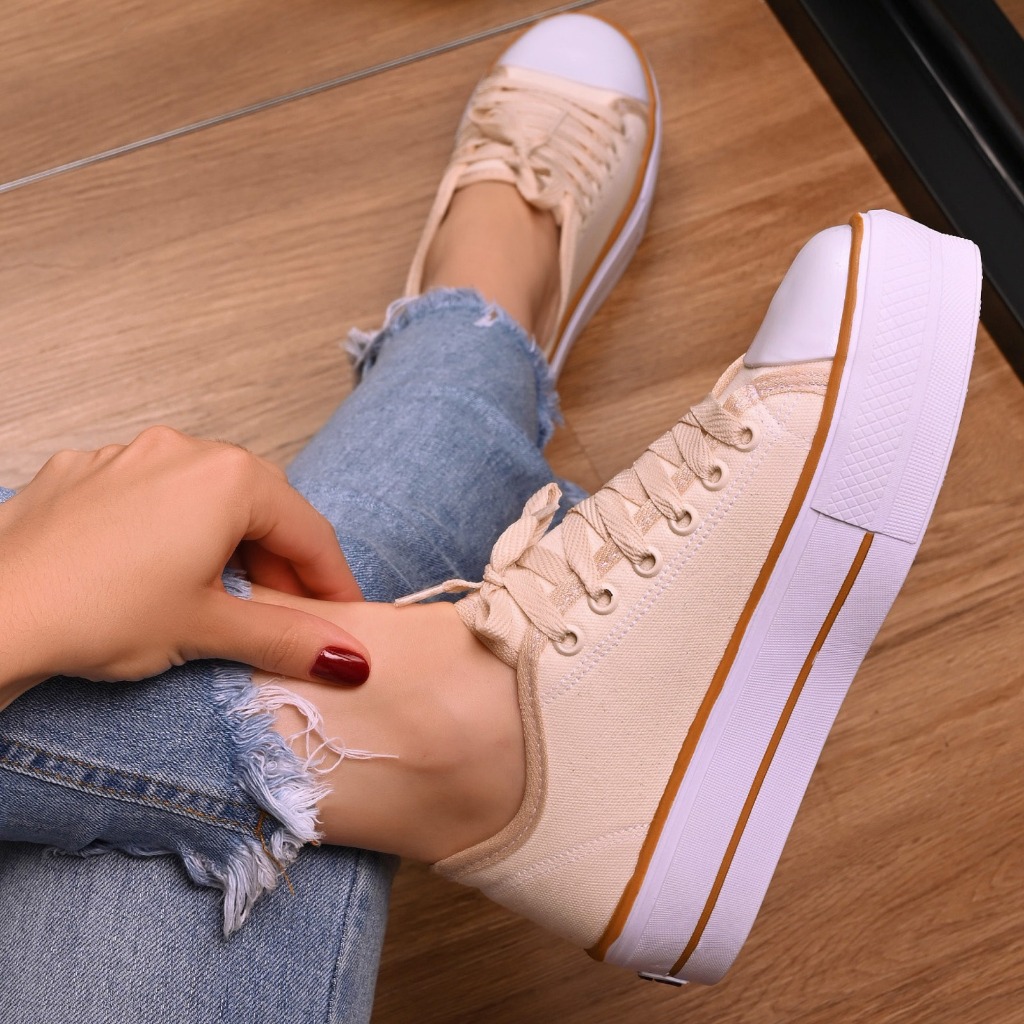 Tênis Gigil Star Branco Casual em Oferta Shopee 2025