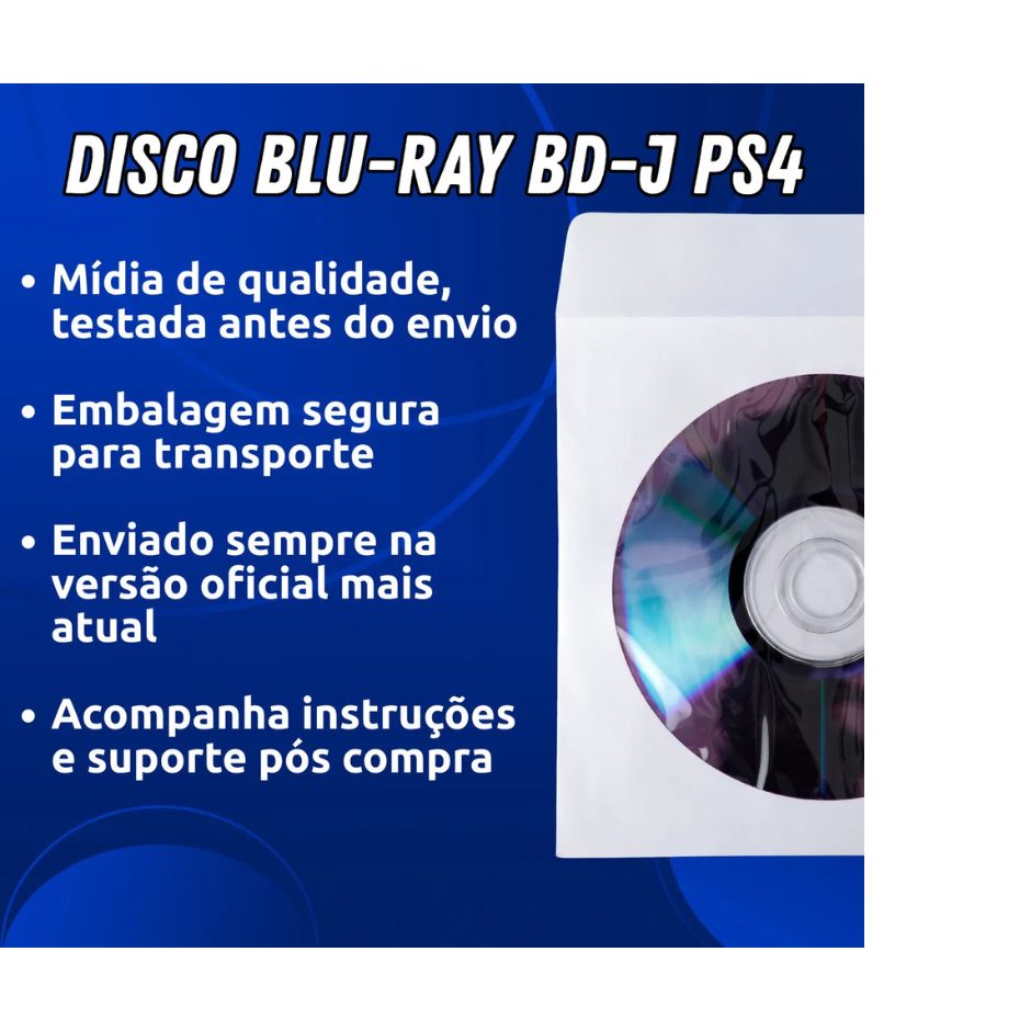NEE CD・Blu-Ray CD・DVD Bdj Ps4 9.0 até 12.52 Disco Blu Ray Desbloqueio Nova Versão Bdjb
