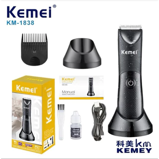 Máquina De Cortar Cabelo Original KEMEI-1838 á Prova D'água Máquina De Pelos Do Corpo