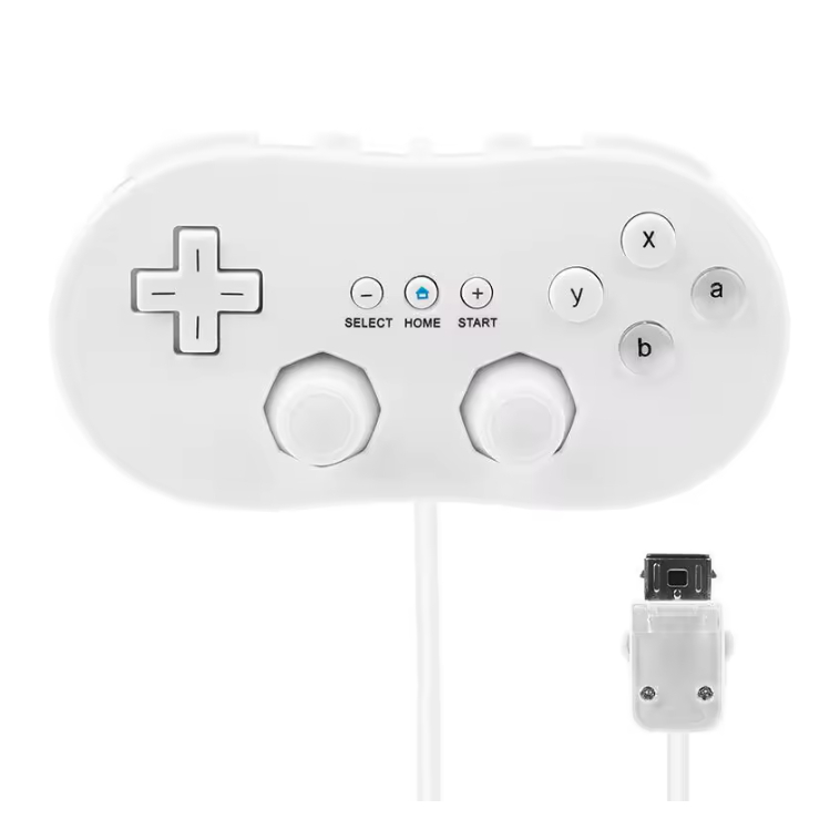 Wii/Wii U controle mini classico | Shopee Brasil